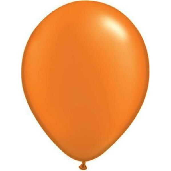 Mayflower Distributing 11 in. Latex Balloon, Pearl Mandarin Orange 8843